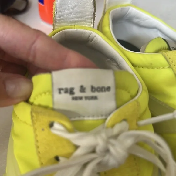 Rag & Bone neon yellow sneakers - Picture 2 of 4